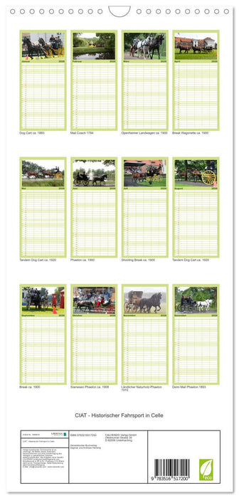 CIAT - Historischer Fahrsport in Celle (CALVENDO Familienplaner 2026)