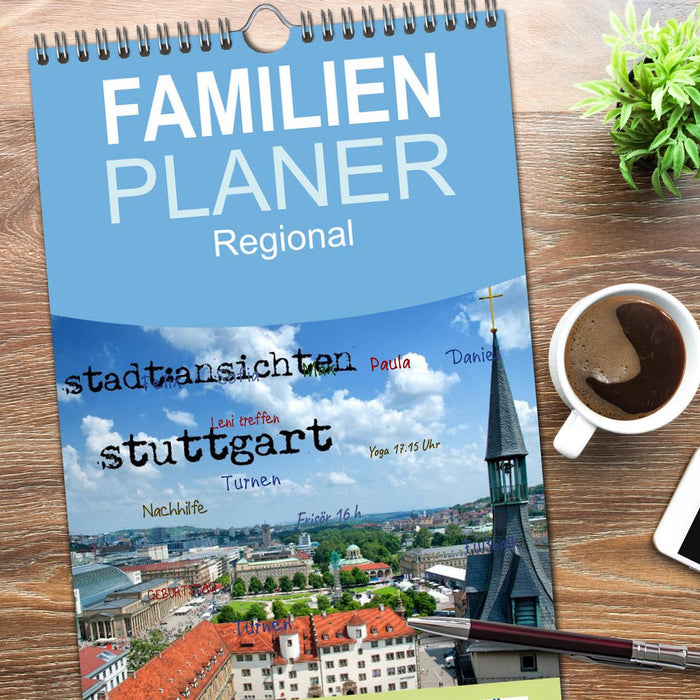 stadtansichten stuttgart (CALVENDO Familienplaner 2026)