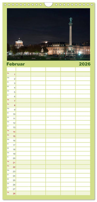 stadtansichten stuttgart (CALVENDO Familienplaner 2026)