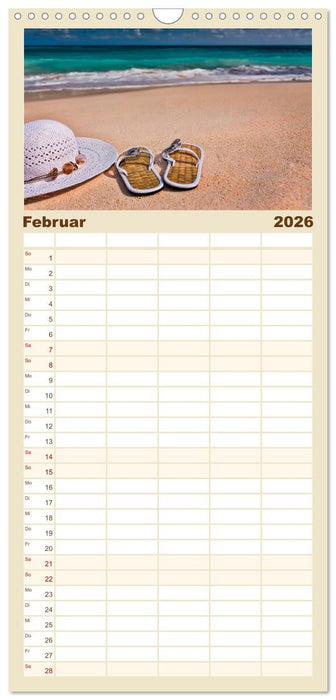 Strände wie ein Traum (CALVENDO Familienplaner 2026)