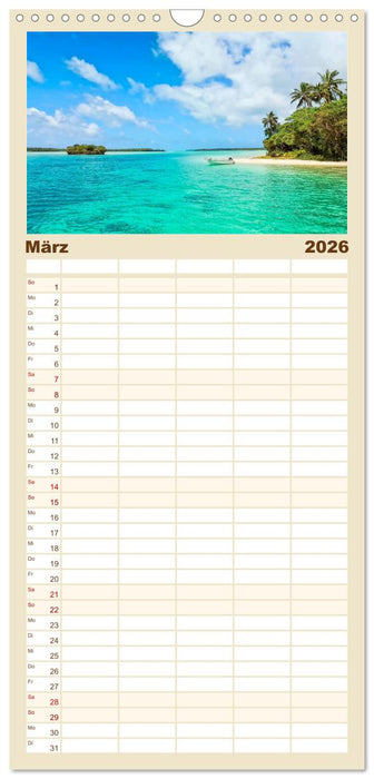 Strände wie ein Traum (CALVENDO Familienplaner 2026)