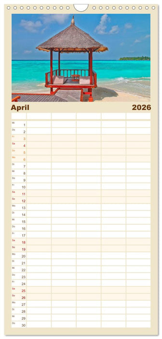 Strände wie ein Traum (CALVENDO Familienplaner 2026)