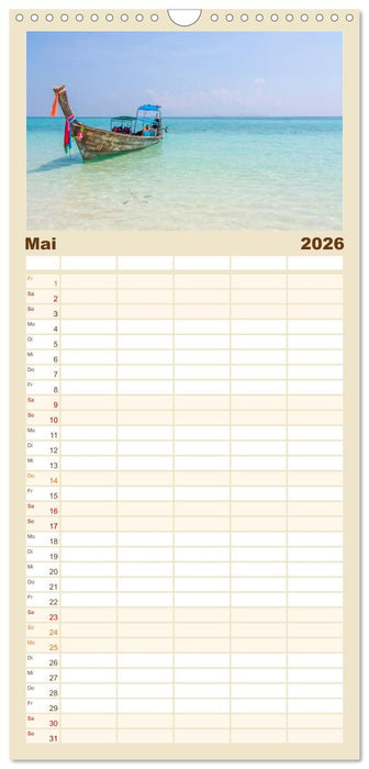 Strände wie ein Traum (CALVENDO Familienplaner 2026)