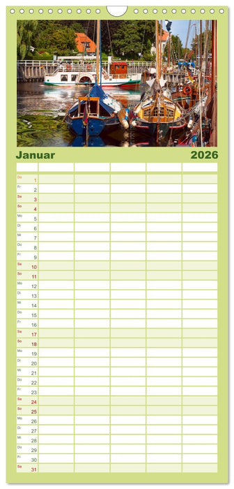 Ostfriesland - Museumshafen Carolinensiel (CALVENDO Familienplaner 2026)