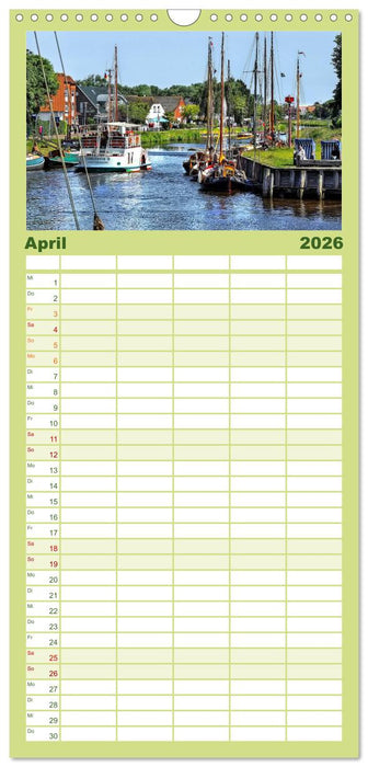 Ostfriesland - Museumshafen Carolinensiel (CALVENDO Familienplaner 2026)