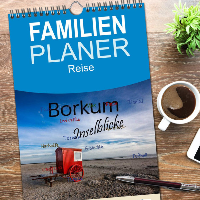 Borkum - Inselblicke (CALVENDO Familienplaner 2026)
