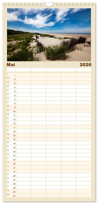 Borkum - Inselblicke (CALVENDO Familienplaner 2026)