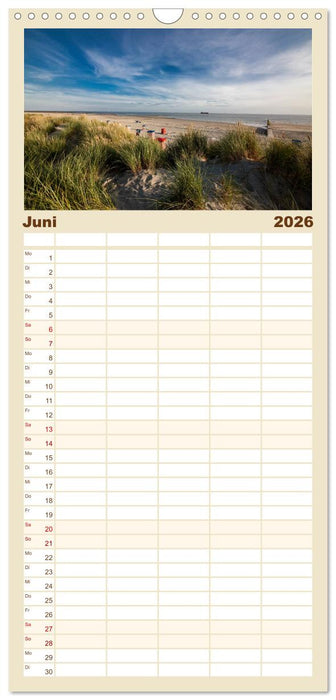 Borkum - Inselblicke (CALVENDO Familienplaner 2026)