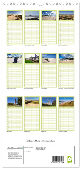 Norderney. Meine ostfriesische Insel (CALVENDO Familienplaner 2026)