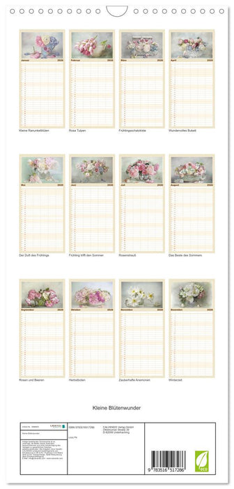 Kleine Blütenwunder (CALVENDO Familienplaner 2026)
