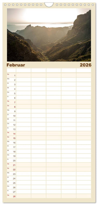 Teneriffa - Inmitten des Atlantischen Archipels (CALVENDO Familienplaner 2026)