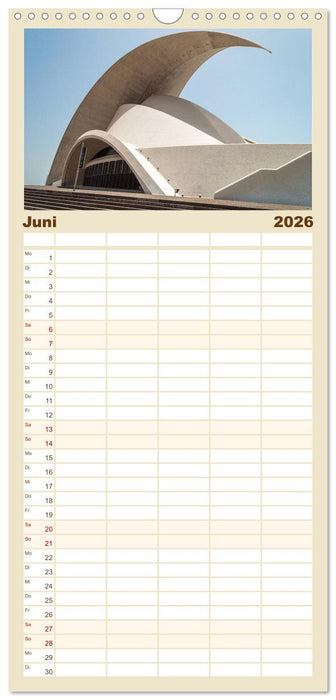 Teneriffa - Inmitten des Atlantischen Archipels (CALVENDO Familienplaner 2026)