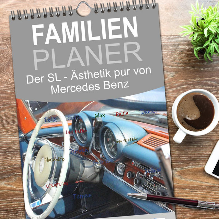 Der SL - Ästhetik pur von Mercedes Benz (CALVENDO Familienplaner 2026)