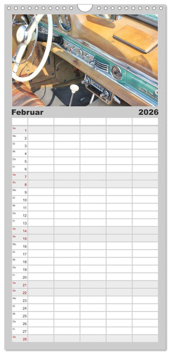 Der SL - Ästhetik pur von Mercedes Benz (CALVENDO Familienplaner 2026)