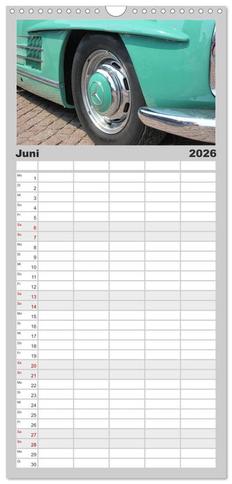 Der SL - Ästhetik pur von Mercedes Benz (CALVENDO Familienplaner 2026)