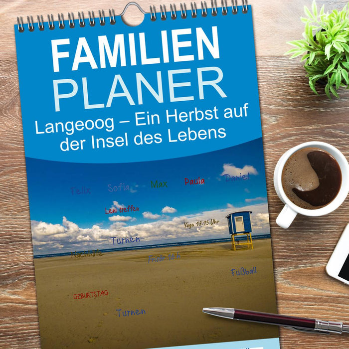 Langeoog – Ein Herbst auf der Insel des Lebens (CALVENDO Familienplaner 2026)