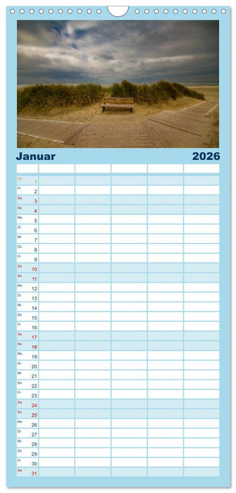 Langeoog – Ein Herbst auf der Insel des Lebens (CALVENDO Familienplaner 2026)