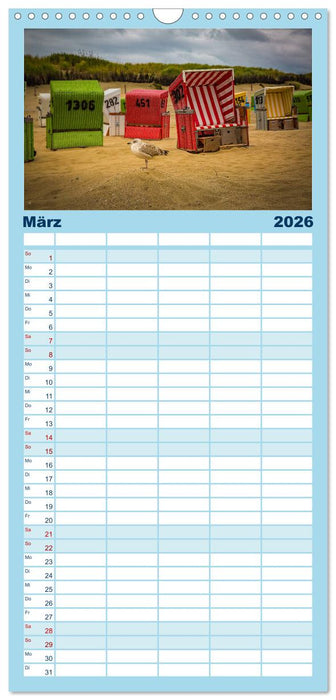 Langeoog – Ein Herbst auf der Insel des Lebens (CALVENDO Familienplaner 2026)