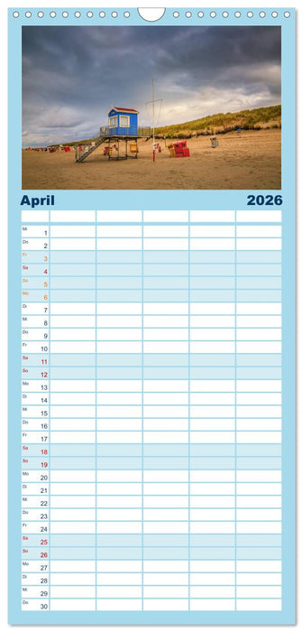 Langeoog – Ein Herbst auf der Insel des Lebens (CALVENDO Familienplaner 2026)