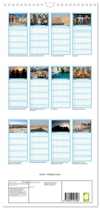 Israel - Heiliges Land (CALVENDO Familienplaner 2026)