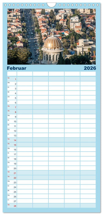 Israel - Heiliges Land (CALVENDO Familienplaner 2026)