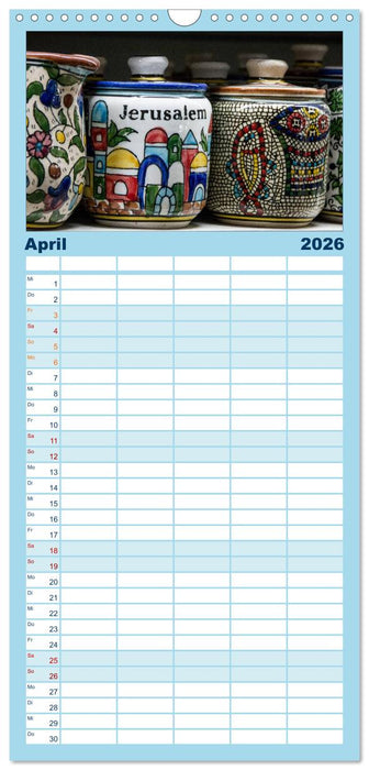 Israel - Heiliges Land (CALVENDO Familienplaner 2026)