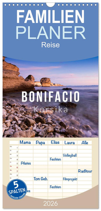 Bonifacio. Korsika (CALVENDO Familienplaner 2026)