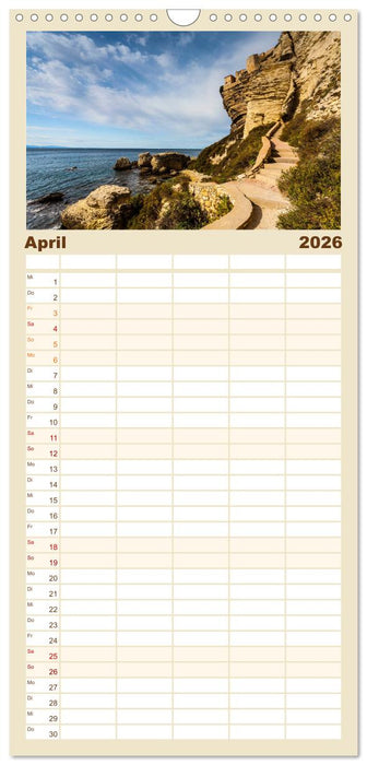 Bonifacio. Korsika (CALVENDO Familienplaner 2026)