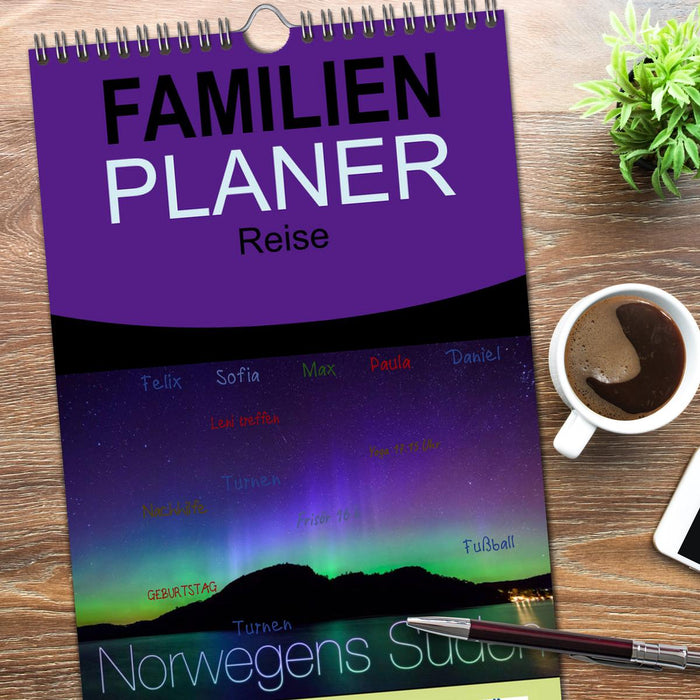 Norwegens Süden (CALVENDO Familienplaner 2026)
