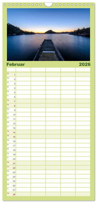 Norwegens Süden (CALVENDO Familienplaner 2026)