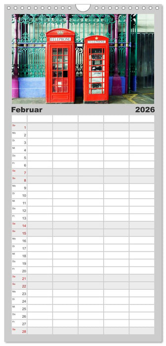 Stippvisite in London (CALVENDO Familienplaner 2026)