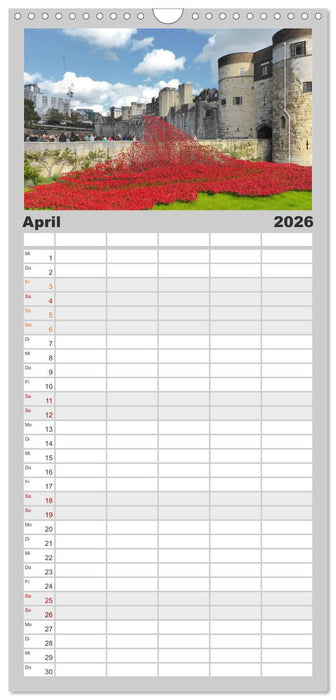 Stippvisite in London (CALVENDO Familienplaner 2026)