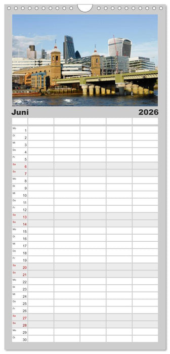 Stippvisite in London (CALVENDO Familienplaner 2026)