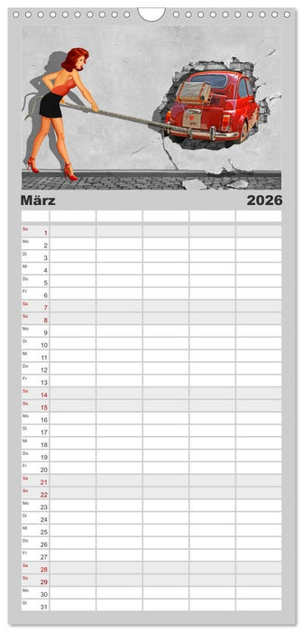 Street-Art in Digital-Art by Mausopardia (CALVENDO Familienplaner 2026)