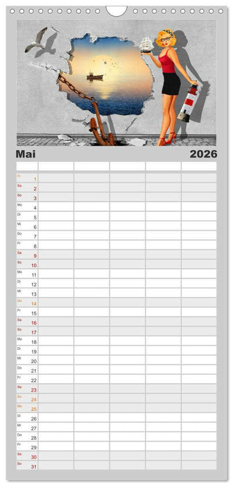Street-Art in Digital-Art by Mausopardia (CALVENDO Familienplaner 2026)