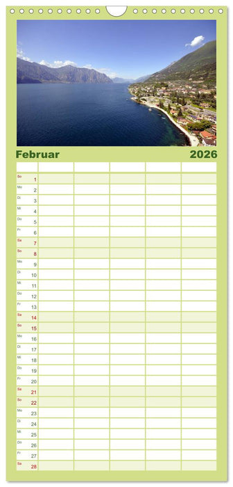 Impressionen vom Gardasee (CALVENDO Familienplaner 2026)