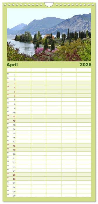 Impressionen vom Gardasee (CALVENDO Familienplaner 2026)