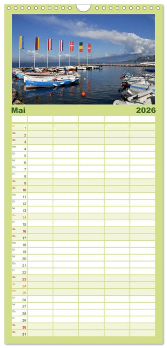 Impressionen vom Gardasee (CALVENDO Familienplaner 2026)