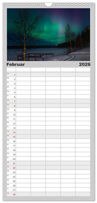 Licht des Nordens (CALVENDO Familienplaner 2026)