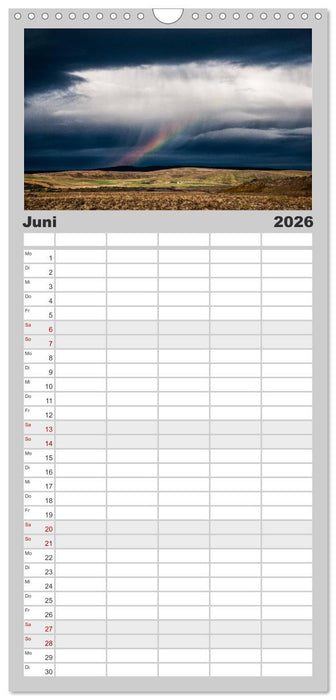 Licht des Nordens (CALVENDO Familienplaner 2026)