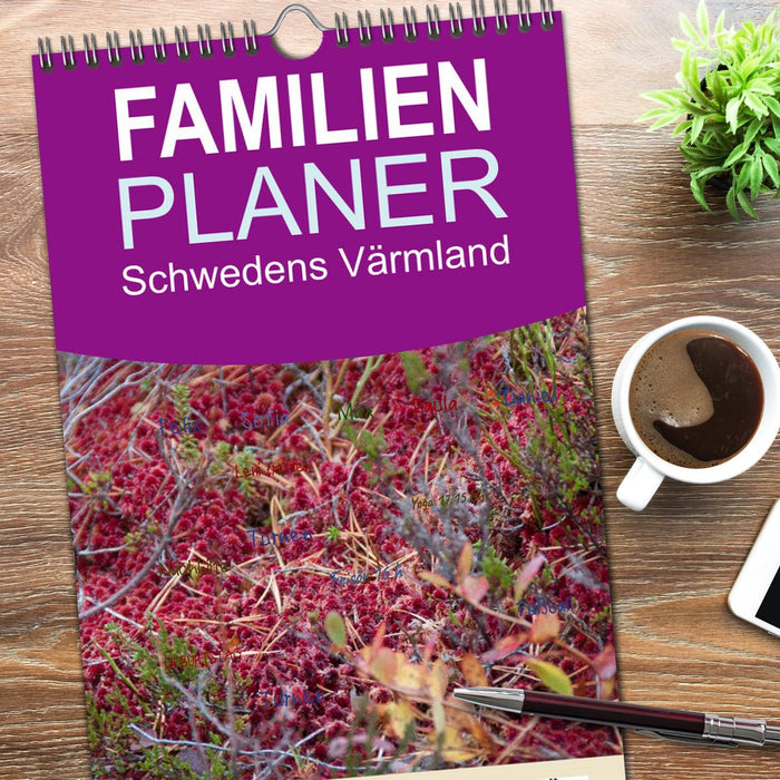 Schwedens Värmland (CALVENDO Familienplaner 2026)
