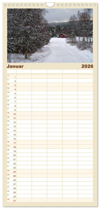 Schwedens Värmland (CALVENDO Familienplaner 2026)