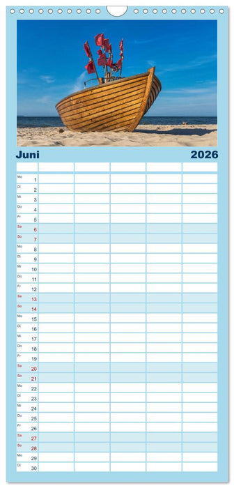 Ostseebad Binz – Zeit für Erholung (CALVENDO Familienplaner 2026)