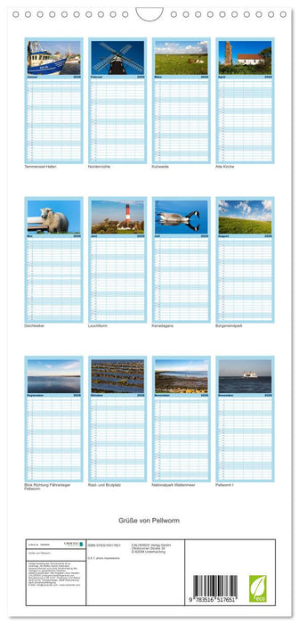 Grüße von Pellworm (CALVENDO Familienplaner 2026)