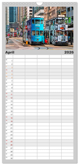 Durch die Welt mit der Straßenbahn (CALVENDO Familienplaner 2026)