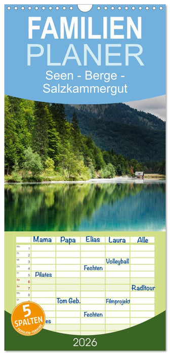 Seen - Berge - Salzkammergut (CALVENDO Familienplaner 2026)