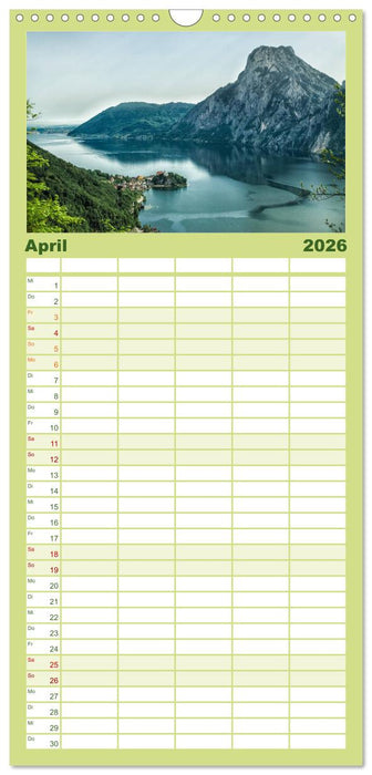 Seen - Berge - Salzkammergut (CALVENDO Familienplaner 2026)