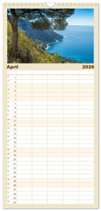 CÔTE D’AZUR Bezaubernde Orte (CALVENDO Familienplaner 2026)