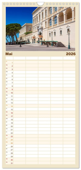 CÔTE D’AZUR Bezaubernde Orte (CALVENDO Familienplaner 2026)