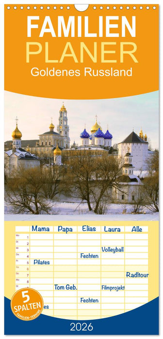 Goldenes Russland (CALVENDO Familienplaner 2026)